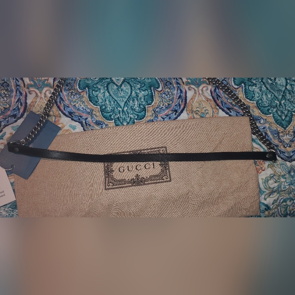 Authentic GUCCI Silver GG Black Aria Matelasse/Marmont Small Shoulder Bag - Picture 4 of 16